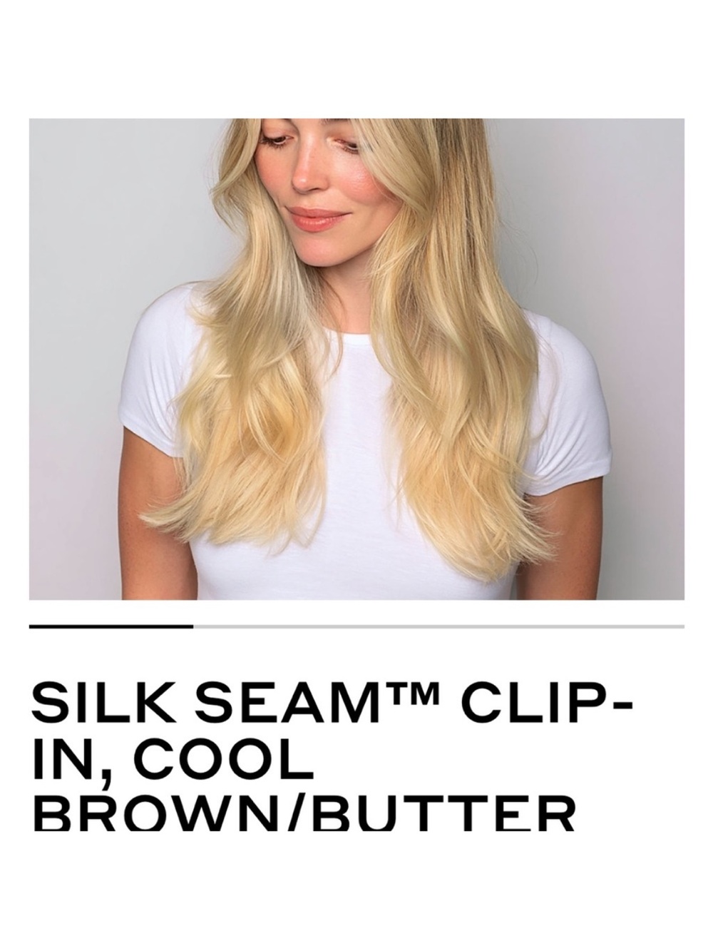 BELLAMI Silk Seam™ Clip-In Extensions — Cool Brown/Butter Blonde